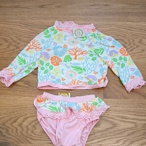 TBBC Colorful Kids Swim Set with Pink Accents
